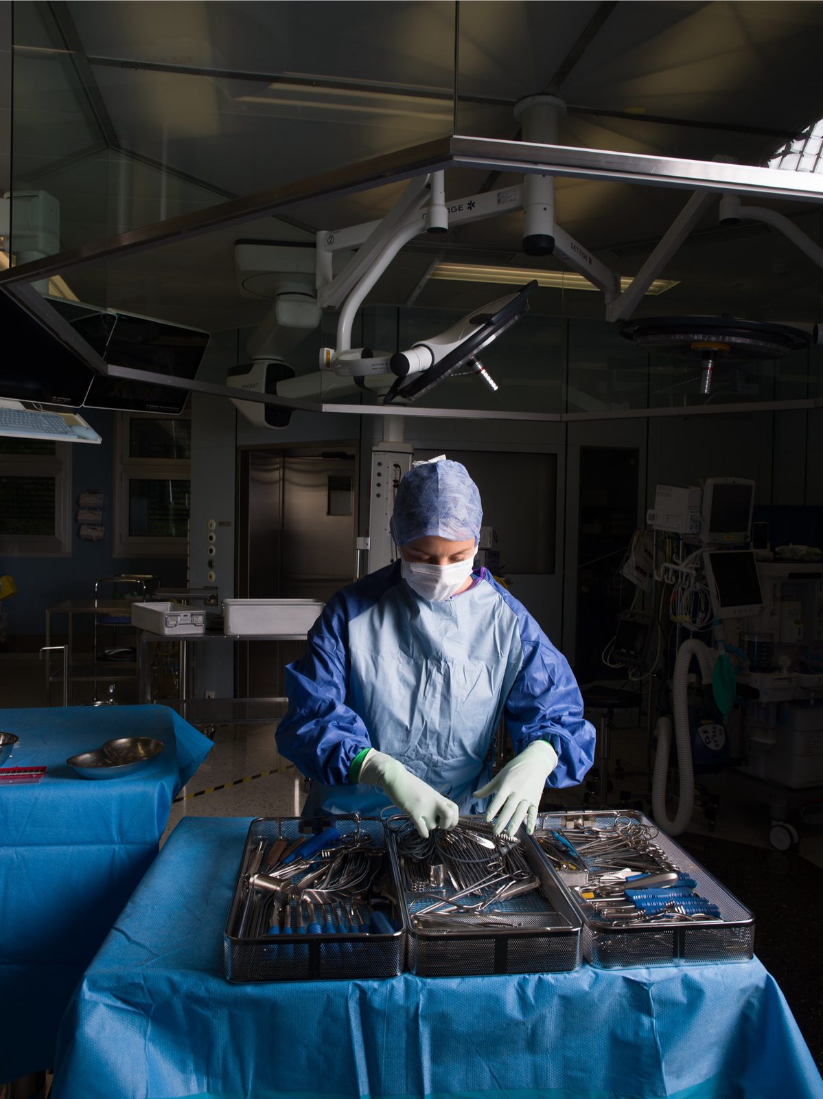 Sterile Vorbereitung im OP-Saal